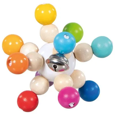 Produktbild von Goki sensorisches Spielzeug Greifring elastischer Regenbogenball multicolor