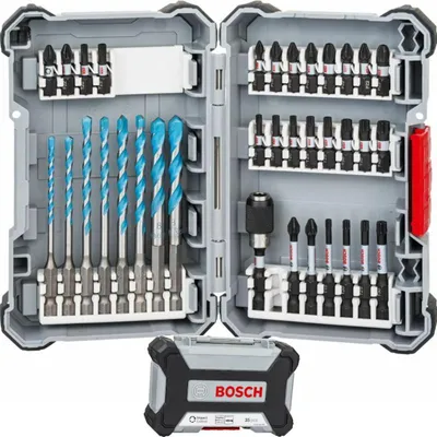 Imagen del producto de Juego de brocas multiuso para construcción Bosch Impact Control, 35 piezas.
