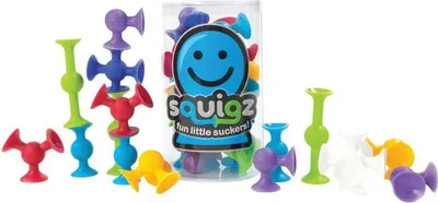 Produktbild von Tomy Fat Brain Squigz Starter Bauset 22 kleine Saugnäpfe Spielzeug