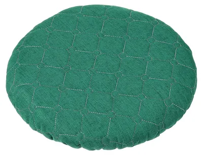 Runde Barhockerbezüge aus Leinen, elastisch, 26-32 cm, Grün
