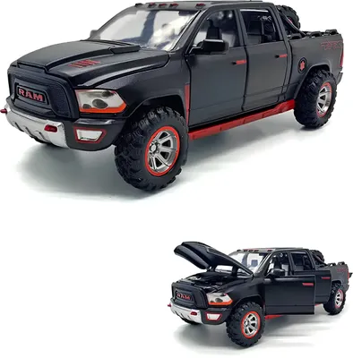 Produktbild von Modellauto Dodge Ram TRX Metall 1:32 realistische Miniatur mit öffnenden Türen und Pull-Back-Antrieb
