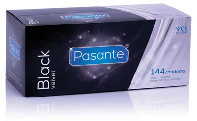 Productafbeelding van Pasante - Black Velvet Condoms Transparant (144 stuks)