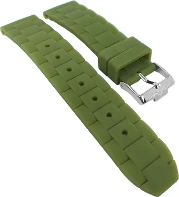 Produktbild von Jacques Lemans Rome Uhrenarmband aus Silikon für 1-1622 1-1586, Farbe:grün