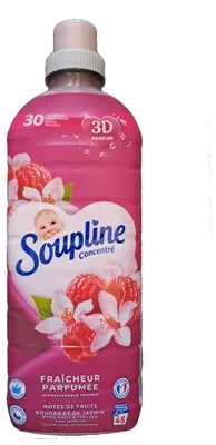 Produktbild von Soupline Weichspüler – 45 sc/950 ml – rote Früchte & Jasmin