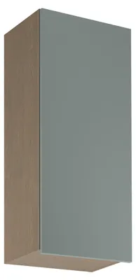 Obrázek produktu pro Vysoká horní kuchyňská skříňka SALERNO - šířka 45 cm, baltic storm / zelená, pravé provedení