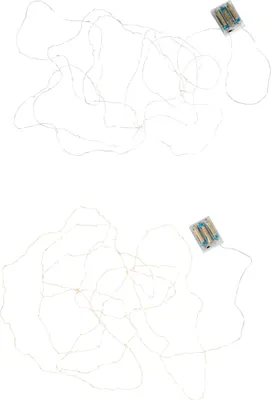 Immagine prodotto di J-Line Confezione regalo 2 luci di Natale filo oro/argento 60 led bianco caldo