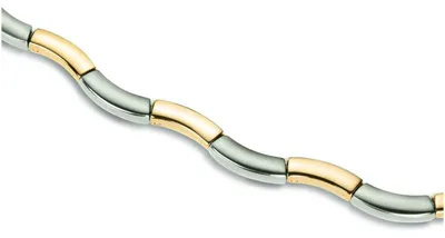 Produktbild von Boccia Damen Collier 0844-02 Titan bicolor goldplattiert