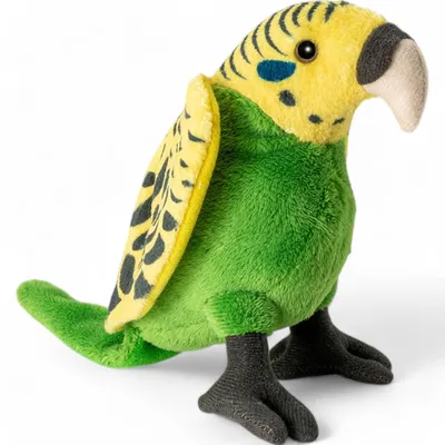 Produktbild von Carl Dick Wellensittich Vogel ca. 15cm 3413006 Kuscheltier, Plüschtier, Stofftier