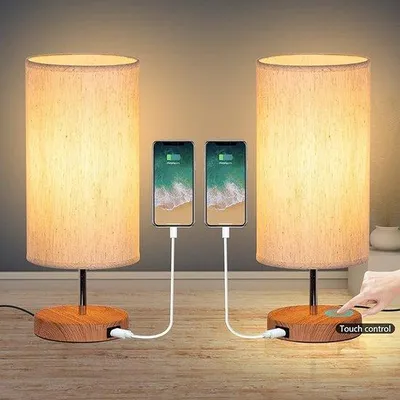 Image de Lampe de table LED - Rechargeable - Sans fil - Intensité réglable - Haute qualité - Idéale pour le salon ou la chambre à coucher