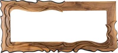 Immagine prodotto di Specchio in legno marrone moderno e classicamente elegante