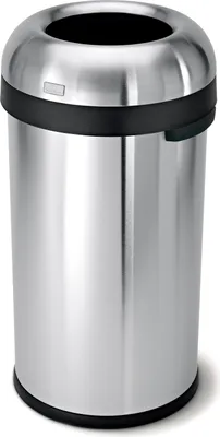 Produktbild von simplehuman 60 Liter offener Kugelabfalleimer, gebürsteter Edelstahl - 7,4x7,4x41,5 cm; CW1407