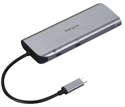 Obrázok produktu pre Targus DOCK427GL, Kábel, USB 3.2 Gen 2 (3.1 Gen 2) Type-C, 140 W, 1000 Mbit/s, Šedá, 10 Gbit/s