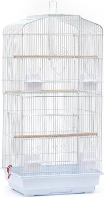 Produktbild von Vogelkäfig Vogelvoliere Vogelhaus Vogelkäfig 46×35×92cm Weiß