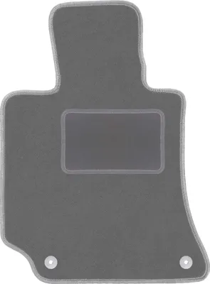 Image de Tapis de sol conducteur en velours graphite adapté à Mercedes E W212 (2009-2016, berline, break, coupé) – avec fixations – ajustement parfait
