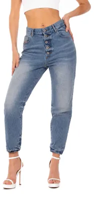 Produktbild von Diesel Irys 0076I Damen Jeans Hose Mom-Fit-Jeans High Waist