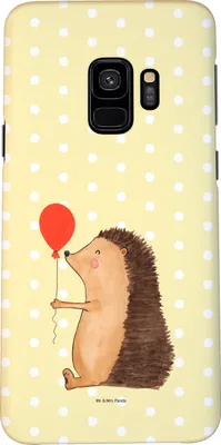Produktbild von Mr. & Mrs. Panda Samsung Galaxy S9 Handyhülle Igel Luftballon - Gelb Pastell - Geschenk, Hülle, Ballon, Glückwunsch, Herzlichen, Lustige Sprüche, Geburtstag, Cover