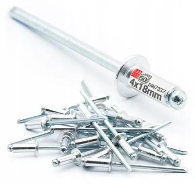Image de Lun Fix Rivets Aveugles Aluminium Acier 4x18mm 50pcs