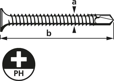Produktbild von suki. Schnellbauschraube 3,5x25 mm 1.000 Stück Bohrspitze