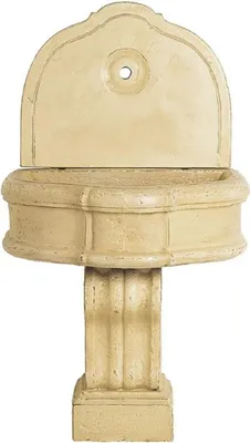 Produktbild von Casa Padrino Luxus Barock Wandbrunnen Beige 85 x 58,5 x H. 146 cm - Handgefertigter Keramik Brunnen - Barock Garten Brunnen - Barock Deko Accessoires