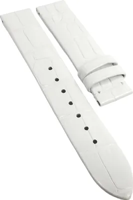 Produktbild von Candino | Uhrenarmband Leder weiß Kroko-Optik ohne Schließe | C4360/1