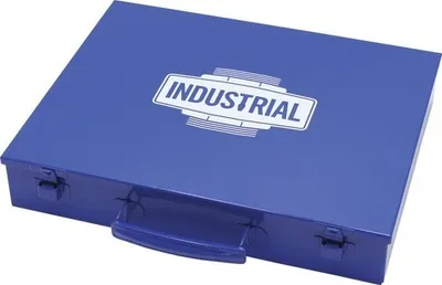 Produktbild von Stahlblechkasten Industrial Gr. 3 272 x 60 x 344 mm blau