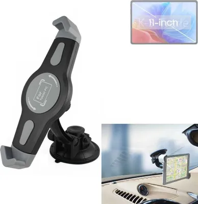 Produktbild von K-S-Trade Scheiben-Halterung für Tablets kompatibel mit Blackview Tab 90 KFZ Tablet Saugnapf Auto Halterung Windschutzscheibe Holder Halter