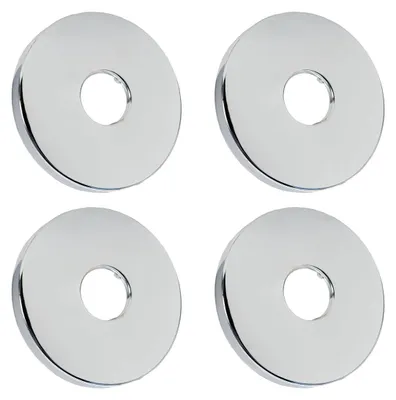 Immagine prodotto di Rosone per rubinetto - 90 mm - Acciaio inossidabile - Set di 4 - Cromo
