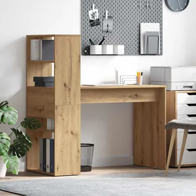 Zdjęcie produktu dla Maison Exclusive - Biurko z płyty drewnopodobnej Artisan Oak, wymiary: 113 x 54 x 120 cm
