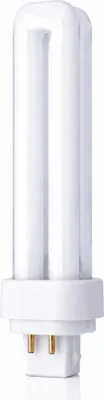 Imagen del producto de Lámpara compacta fluorescente Vossloh-Schwabe TC-DEL de 13W, base G24q-1, 4 pines, 1000 lúmenes, luz blanca cálida, 2700K