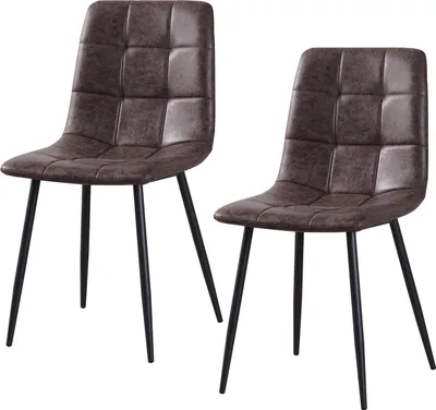 Produktbild von 2er Set Vintage Stühle Mesa aus Samt mit Ziernähten, 86,5 cm hoch, 44,5 cm breit, 53 cm tief, Sitzhöhe 49,5 cm