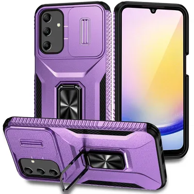 Produktbild von König Design Hülle kompatibel mit Samsung Galaxy A25 5G Kunststoff Soft Handyhülle - Handy Case Violett