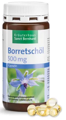 Produktbild von Sanct Bernhard Borretschöl-Kapseln - 180 Kapseln