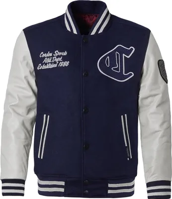 Produktbild von Cordon Sport Herren College Lederjacke "Team" navy stone L