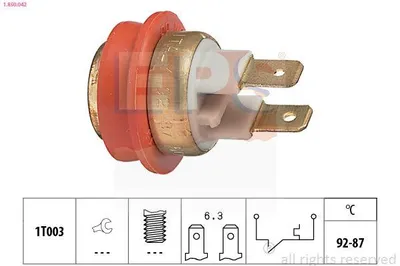 Image de Interrupteur de température EPS, ventilateur de radiateur, référence : 1.850.042