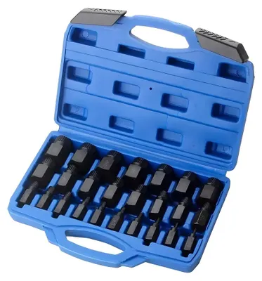 Image de Jeu d'extracteurs de vis, 25 pièces, en acier chromo-molybdène durable