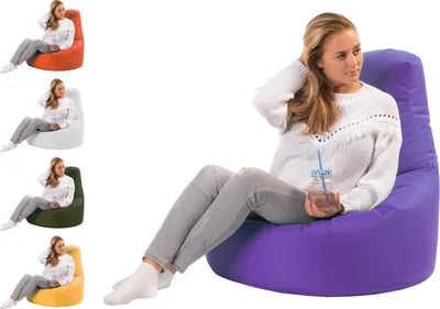 Produktbild von sunnypillow Gaming Sitzsack XXL mit Styropor Füllung Outdoor & Indoor für Kinder & Erwachsene Sitzsäcke Sitzkissen Bodenkissen viele Farben zur Auswahl Violett