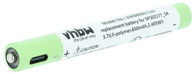 Produktbild von vhbw Akku kompatibel mit Ledlenser P4R Core Taschenlampe Kopflampe (650 mAh, 3,7 V, Li-Polymer)