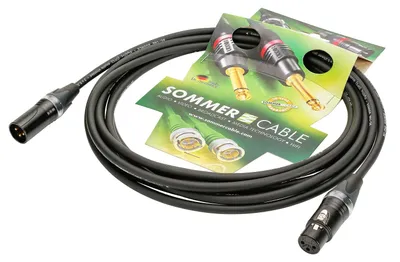 Mikrofonkabel Highflex 2x0,25mm² XLR 15m schwarz