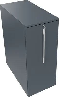 Produktbild von Orgacontainer 3OH li o. Ausfräsung B463xT900x1115mm Lavagrau