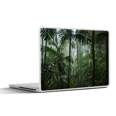 Produktbild von MuchoWow® Laptop Aufkleber Sticker Cover Regenwald - Tropisch - Dschungel - Bäume - Pflanzen 40x30 cm - Laptop Dekoration - Selbstklebend