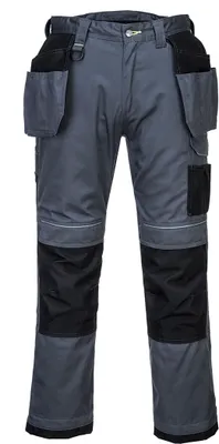 Produktbild von Portwest T602 PW3 Arbeitshose mit Holstertaschen Zoom Grey/Black Short Gr. 41
