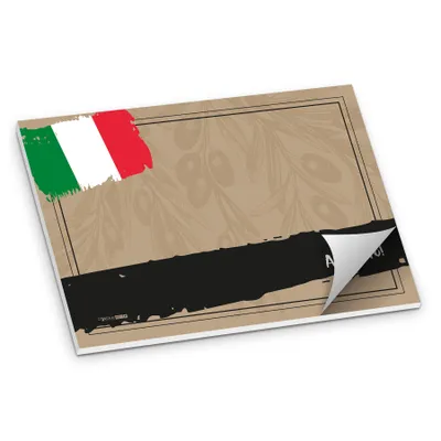 Produktbild von itenga Tischset Buon Appetito! Italienisch, 50 Blatt Papier, DIN A3