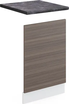 Produktbild von Frontblende Vicco R-Line Edelgrau 45 cm , AP Anthrazit, Model 46231