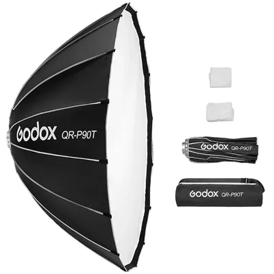 Produktbild von Softbox 90cm - Faltbare parabolische Softbox für Fotografie