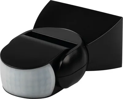 Image de Détecteur de mouvement extérieur noir IP65 PIR ALER-N Kanlux 37363