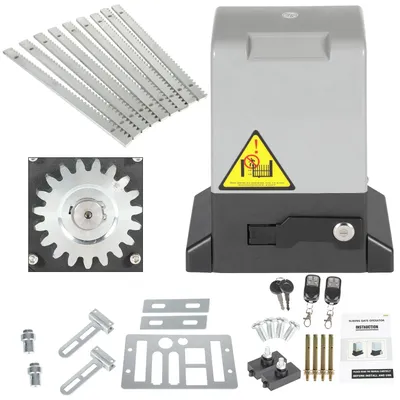 Produktbild von TolleTour Schiebetorantrieb Toröffner 550W Motor Set bis 1200kg Automatischer Torantrieb Mit Fernbedienung + Schlüssel