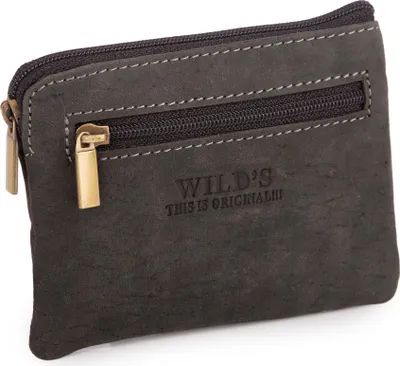 Produktbild von WILD This is original Schlüsseletui Echtleder mit Reißverschluss Schwarz