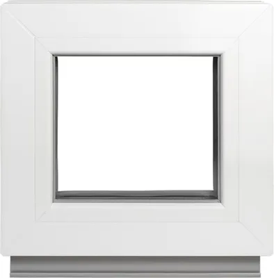 Produktbild von Framex Kellerfenster - Festverglasung (Fib) Weiß 45 x 40 cm 2 Fach 32 mm (4/24/4) Kleines Fenster / Kunststofffenster Breite x Höhe 450 x 400 mm