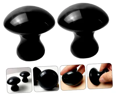 Produktbild von 2 Stück Gua Massage Steine für Gesicht und Körper Natürliche Massagewerkzeuge für Hautpflege Durchblutung Entspannende Anwendung für Hauttypen