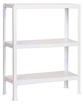 Image de Etagère Légère Sans Vis Simonhome Click Plus 3/300 Blanc Blanc 900x1000x300 - Simonrack